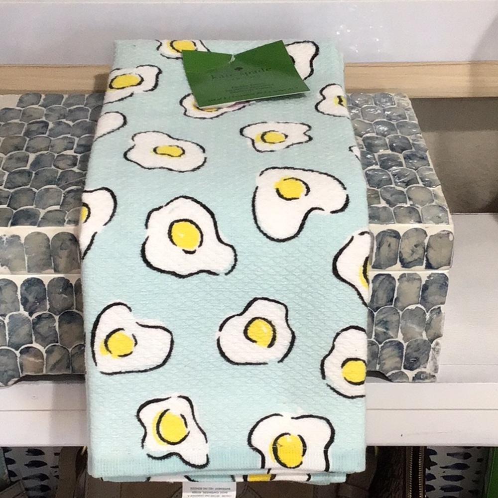 Kate Spade Kitchen Towels with Egg Print